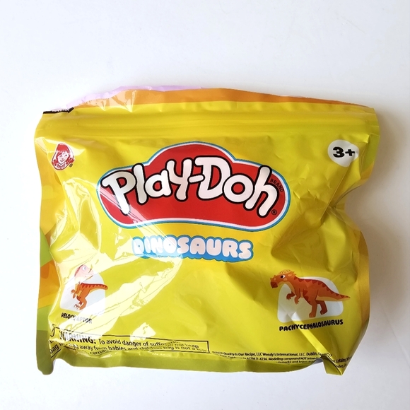 2 Pk Play-Doh Dinosaurs Spinosaurus Ankylosaurus Velociraptor Pachycephalosaurus - Picture 9 of 11